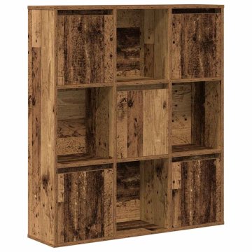 Vidaxl Knjižna omara starinski les 89x24x101,5 cm inženirski les