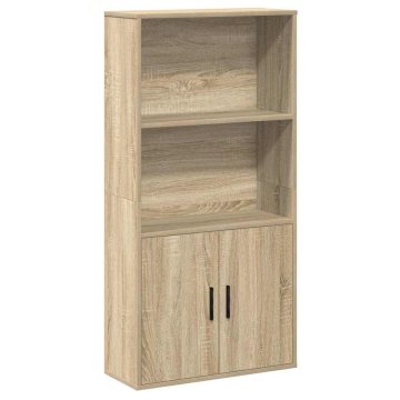 Vidaxl Knjižna omara sonoma hrast 60x24x120 cm inženirski les