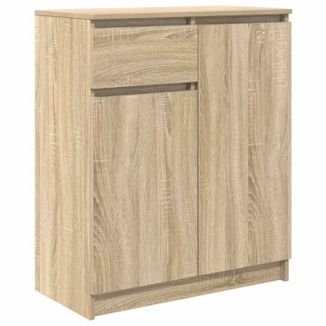 Vidaxl Komoda s predalom sonoma hrast 71x35x84 cm inženirski les