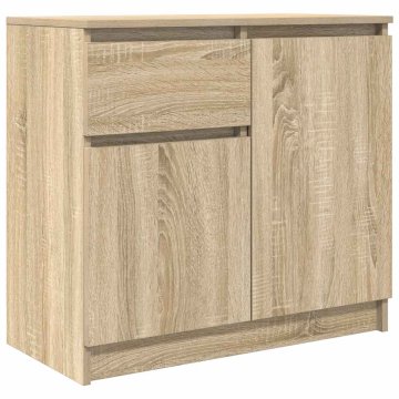 Vidaxl Komoda s predalom sonoma hrast 71x35x65 cm inženirski les