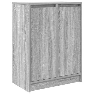 Vidaxl Komoda siva sonoma 57x34x76 cm inženirski les
