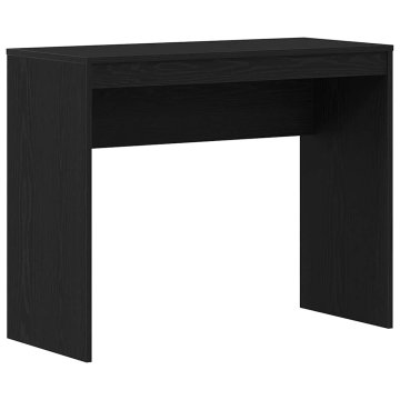 Vidaxl Pisalna miza črn hrast 90x40x72 cm inženirski les