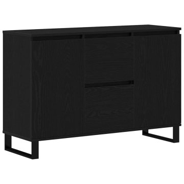 Vidaxl Strani šal Črna Orehovina 101,5 x 35 x 70 cm Inženirski les