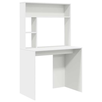 Vidaxl Miza Bela 91 x 50 x 149 cm Inženirski les