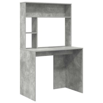 Vidaxl Miza Betonsko siva 91 x 50 x 149 cm Inženirski les