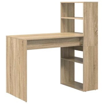 Vidaxl Miza Sonoma hrast 113 x 54 x 120 cm Inženirski les