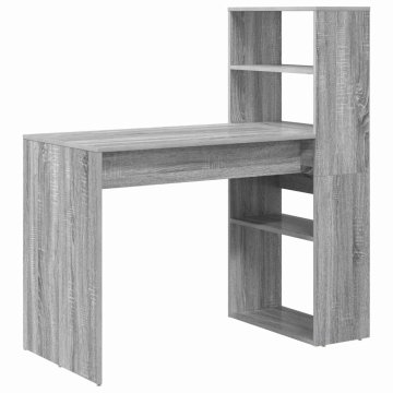 Vidaxl Miza Siva Sonoma 113 x 54 x 120 cm Inženirski les