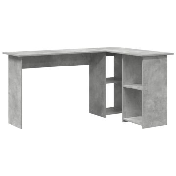 Vidaxl Kotniška miza Betonsko siva 142 x 102 x 73 cm Inženirski les