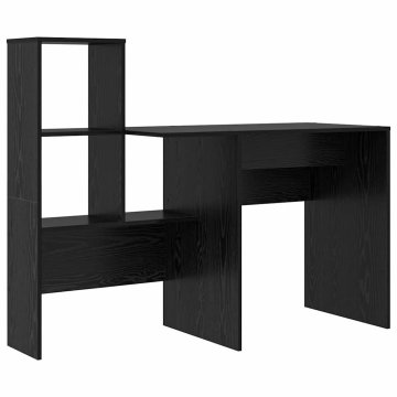 Vidaxl Miza Črna Orehovina 131,5 x 50 x 106,5 cm Inženirski les