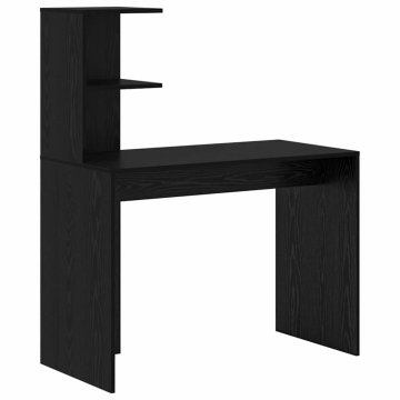 Vidaxl Miza Črna Orehovina 102 x 50 x 124 cm Inženirski les