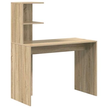 Vidaxl Miza Sonoma hrast 102 x 50 x 124 cm Inženirski les