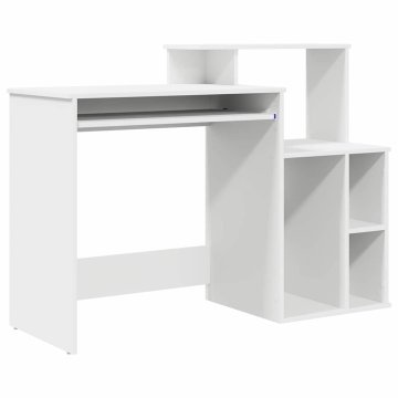 Vidaxl Miza Bela 120,5 x 44 x 88,5 cm Inženirski les