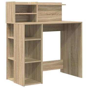Vidaxl Miza Sonoma hrast 90 x 48 x 101,5 cm Inženirski les