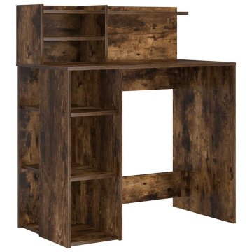 Vidaxl Miza Dimljeni oreh 90 x 48 x 101,5 cm Inženirski les