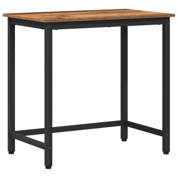 Vidaxl miza Star les 100 x 50 x 76,5 cm Inženirski les in jeklo