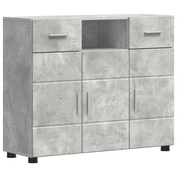 Vidaxl Strani šal FLORIN 88,5 x 30,5 x 73 cm Betonsko siva