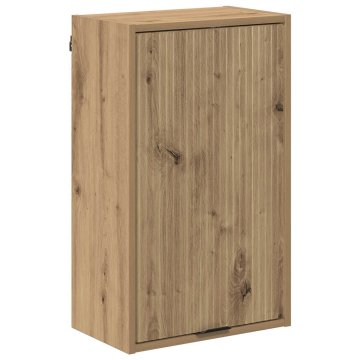 Vidaxl Kopalniška omarica Umetni hrast 39 x 23,5 x 65 cm