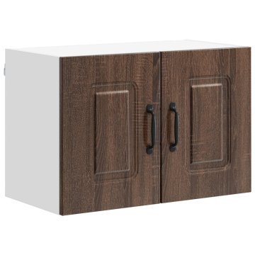 Vidaxl Plošča za pomivalni stroj KALMAR Rjav hrast 60 x 31 x 40 cm
