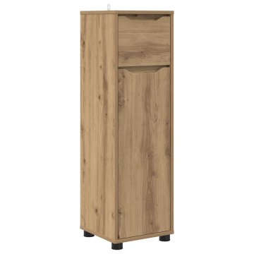 Vidaxl Kopalniška omarica Umetni hrast 30,5 x 30 x 101 cm
