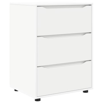 Vidaxl Omarica za shranjevanje 60 x 48 x 81 cm Inženirski les Bela