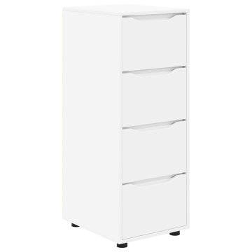Vidaxl Omarica za shranjevanje 40 x 48 x 105 cm Inženirski les Bela