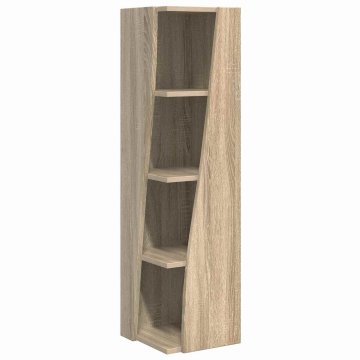 Vidaxl Kotna omarica 27,5x27x102cm Inženirski les Sonoma hrast