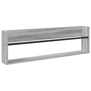 Vidaxl Regal za revije Siva Sonoma 100 x 12 x 30 cm Inženirski les