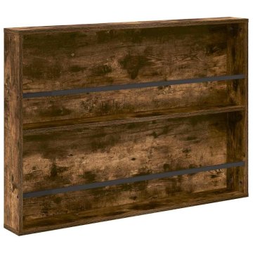 Vidaxl Regal za revije Dimljen hrast 100 x 12 x 70 cm Inženirski les