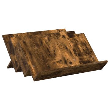 Vidaxl Regal za revije Dimljeni oreh 65 x 53 x 28,5 cm Inženirski les