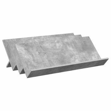 Vidaxl Regal za revije Betonsko siva 90 x 53 x 28,5 cm Inženirski les