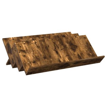 Vidaxl Regal za revije Dimljeni oreh 90 x 53 x 28,5 cm Inženirski les