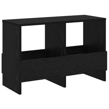 Vidaxl Regal za revije Črna Orehovina 68,5 x 30 x 45 cm