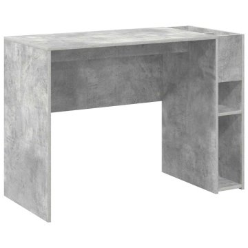 Vidaxl Miza Betonsko siva Inženirski les 109 x 50 x 78 cm