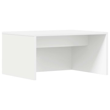 Vidaxl Stenska miza Bela Inženirski les 60 x 45 x 30 cm