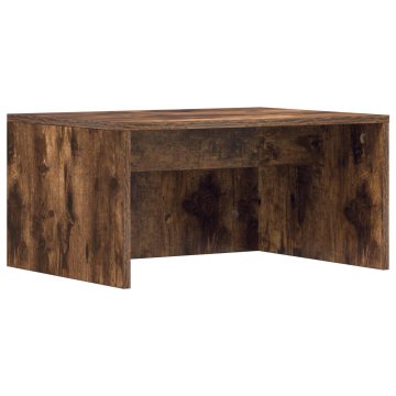 Vidaxl Stenska miza Dimljen hrast 60 x 45 x 30 cm Inženirski les