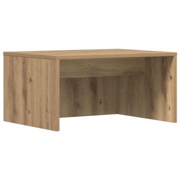 Vidaxl Stenska miza Umetni hrast Inženirski les 60 x 45 x 30 cm