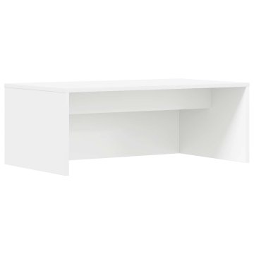 Vidaxl Stenska miza Bela 80 x 45 x 30 cm Inženirski les