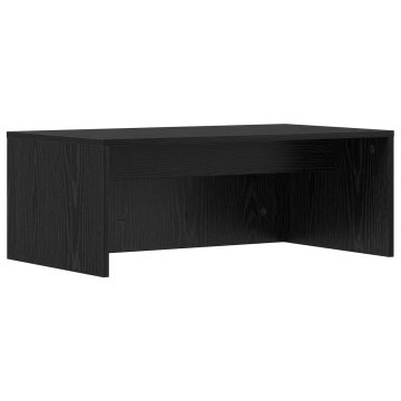 Vidaxl Stenska miza Črna Orehovina 80 x 45 x 30 cm Inženirski les