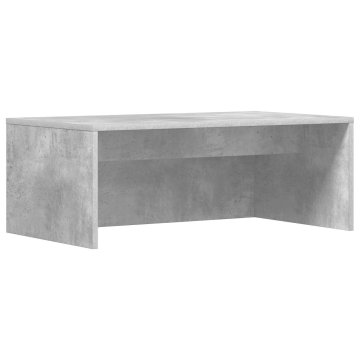 Vidaxl Stenska miza Betonsko siva 80 x 45 x 30 cm Inženirski les
