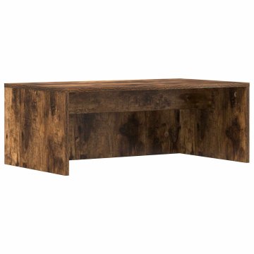 Vidaxl Stenska miza Dimljen hrast 80 x 45 x 30 cm Inženirski les