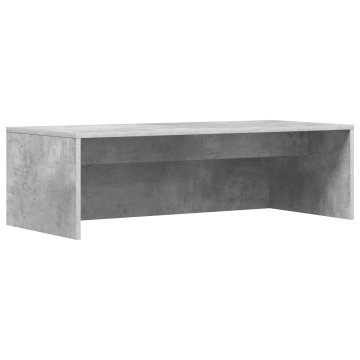 Vidaxl Stenska miza Betonsko siva 100 x 45 x 30 cm Inženirski les