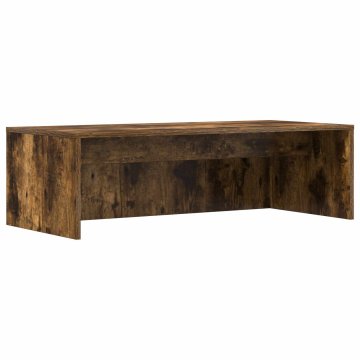 Vidaxl Stenska miza Dimljen hrast 100 x 45 x 30 cm Inženirski les