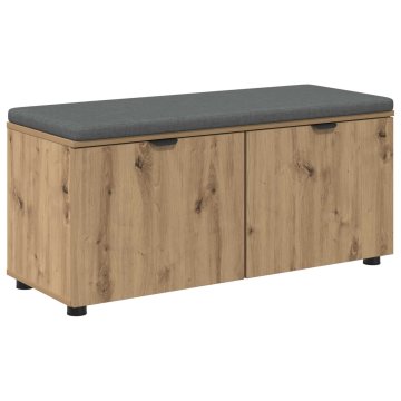 Vidaxl Haldna klop Obrtni Hrast 100 x 38 x 46 cm