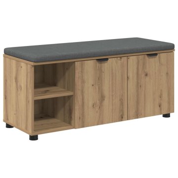 Vidaxl Haldna klop Obrtni Hrast 100 x 38 x 46 cm