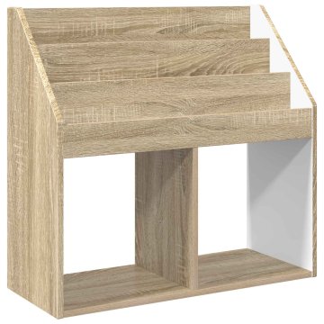 Vidaxl Otroška knjižnica Sonoma hrast 72,5 x 29,5 x 69 cm