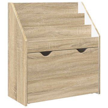 Vidaxl Otroška knjižnica Sonoma hrast 60 x 29,5 x 69 cm Inženirski les