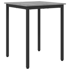 Vidaxl Jedilne mize 60 x 60 x 75 cm Inženirski les Siva Sonoma Kvadrat