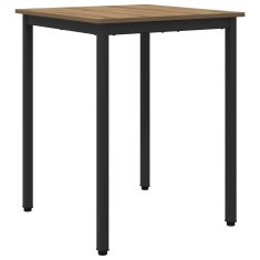 Vidaxl Jedilne mize 60 x 60 x 75 cm Inženirski les Artisan hrast