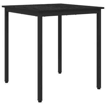 Vidaxl Jedilne mize 70 x 70 x 75 cm Inženirski les Črni hrast Kvadrat