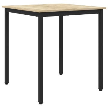 Vidaxl Jedilne mize 70 x 70 x 75 cm Inženirski les Sonoma hrast
